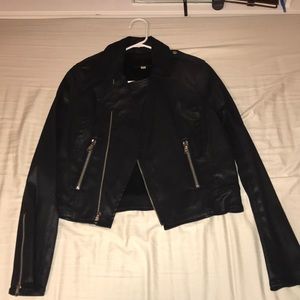 TRUE RELIGION black leather jacket